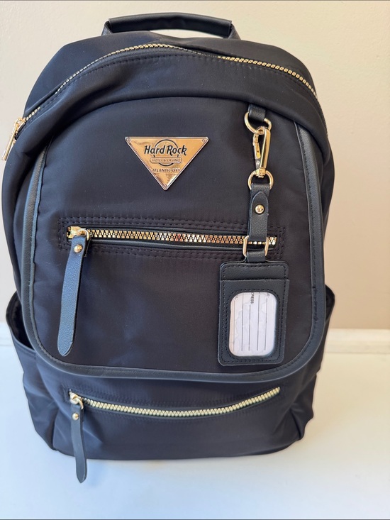 Hard Rock Other - Hard Rock Cafe Black Backpack with Gold Accents
